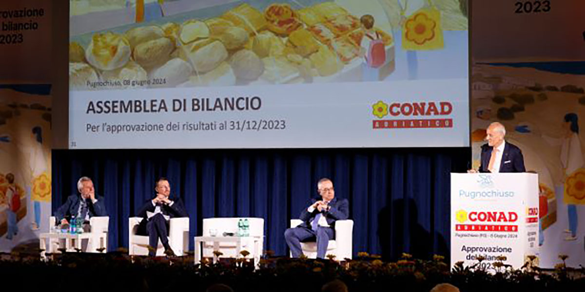 Conad Adriatico chiude l’anno con un fatturato di 2,1 miliardi di euro